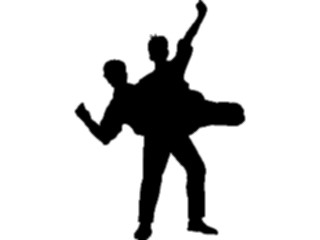 Sticker Custom Preview Image #102761 People Silhouettes Victory2