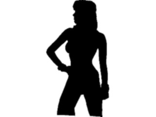 Sticker Custom Preview Image #102767 People Silhouettes Woman01