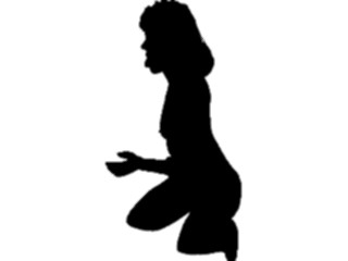 Sticker Custom Preview Image #102768 People Silhouettes Woman02