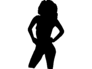 Sticker Custom Preview Image #102769 People Silhouettes Woman03