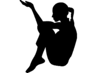 Sticker Custom Preview Image #102777 People Silhouettes Woman11