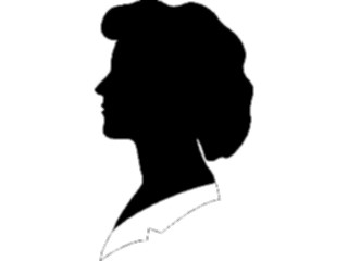 Sticker Custom Preview Image #102806 People Silhouettes Woman Profile