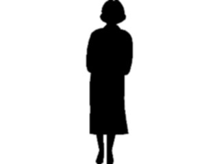 Sticker Custom Preview Image #102814 People Silhouettes Woman Standing2