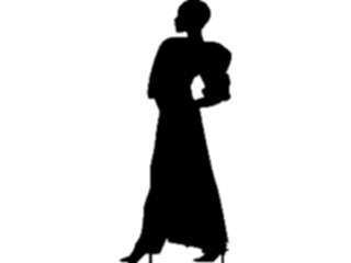 Sticker Custom Preview Image #102815 People Silhouettes Woman Standing3