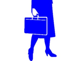 Sticker Custom Preview Image #102821 People Silhouettes Womanwith Briefcase1