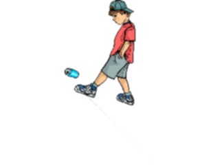 Sticker Custom Preview Image #102864 People Teenagers Boy Kicking Can2