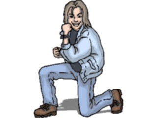 Sticker Custom Preview Image #102865 People Teenagers Boy Kneeling