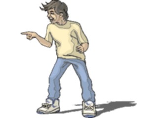 Sticker Custom Preview Image #102868 People Teenagers Boy Pointing1