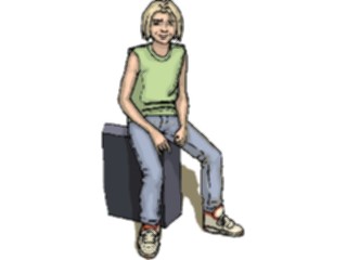 Sticker Custom Preview Image #102883 People Teenagers Boy Sitting7