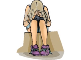 Sticker Custom Preview Image #102932 People Teenagers Girl Crying