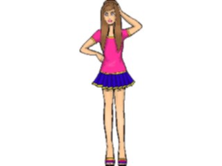 Sticker Custom Preview Image #102945 People Teenagers Girlin Skirt2