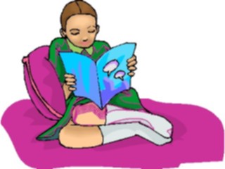 Sticker Custom Preview Image #102957 People Teenagers Girl Reading2