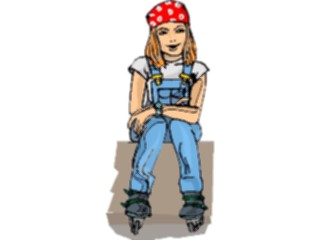 Sticker Custom Preview Image #102969 People Teenagers Girl Sitting5