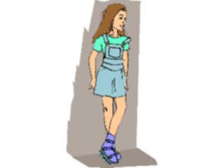 Sticker Custom Preview Image #102976 People Teenagers Girl Standing03