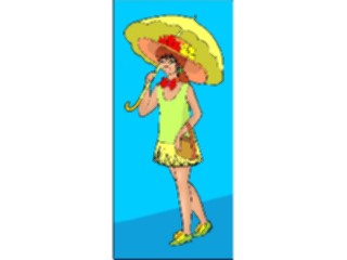 Sticker Custom Preview Image #103022 People Teenagers Girlwith Umbrella