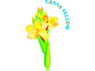 Sticker Custom Preview Image #103117 Plants Flowers Flowers Canna Yellow