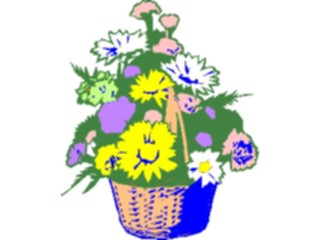 Sticker Custom Preview Image #103790 Plants Flowers Flowers Flower Basket1