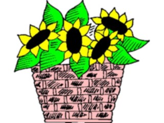 Sticker Custom Preview Image #103791 Plants Flowers Flowers Flower Basket2