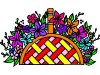 Sticker Custom Preview Image #103792 Plants Flowers Flowers Flower Basket3