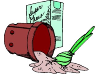 Sticker Custom Preview Image #104057 Plants Flowers Flowers Flower Pot Spilled1