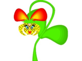 Sticker Custom Preview Image #104071 Plants Flowers Flowers Flowerwith Face1