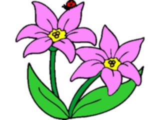 Sticker Custom Preview Image #104506 Plants Flowers Flowers Flowerswith Ladybug