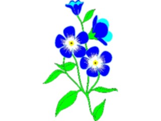 Sticker Custom Preview Image #104510 Plants Flowers Flowers Forget Me Not