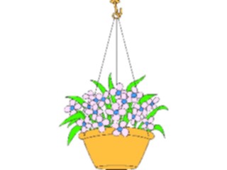 Sticker Custom Preview Image #104529 Plants Flowers Flowers Hanging Basket