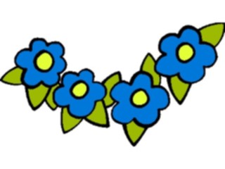 Sticker Custom Preview Image #104557 Plants Flowers Flowers Leafy Flower Curve