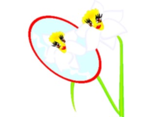 Sticker Custom Preview Image #104605 Plants Flowers Flowers Narcissus1