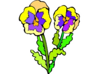 Sticker Custom Preview Image #104632 Plants Flowers Flowers Pansy5
