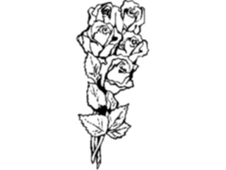 Sticker Custom Preview Image #104751 Plants Flowers Flowers Rose Bouquet