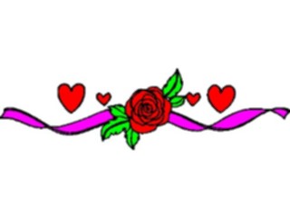 Sticker Custom Preview Image #104766 Plants Flowers Flowers Rose Heart Border