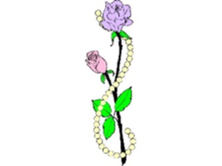 Sticker Custom Preview Image #104800 Plants Flowers Flowers Roses Pearls