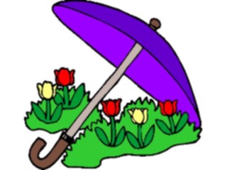 Sticker Custom Preview Image #104802 Plants Flowers Flowers Roseswith Umbrella