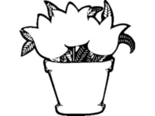 Sticker Custom Preview Image #104859 Plants Flowers Flowers Tulip Pot Frame