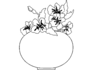 Sticker Custom Preview Image #104873 Plants Flowers Flowers Vase Frame