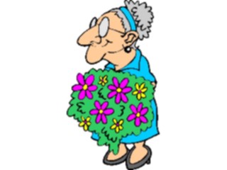 Sticker Custom Preview Image #104899 Plants Flowers Flowers Womanwith Flowers2