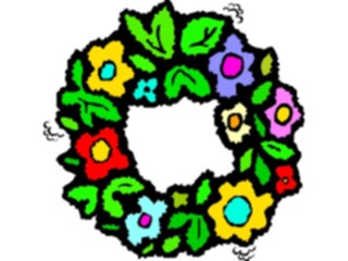 Sticker Custom Preview Image #104900 Plants Flowers Flowers Wreath