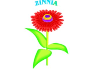 Sticker Custom Preview Image #104902 Plants Flowers Flowers Zinnia