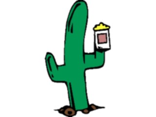 Sticker Custom Preview Image #105032 Plants Flowers General Cactuswith Drink