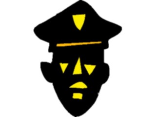 Sticker Custom Preview Image #105513 Police Fire Abstract Face