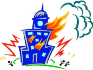 Sticker Custom Preview Image #105556 Police Fire Buildingon Fire