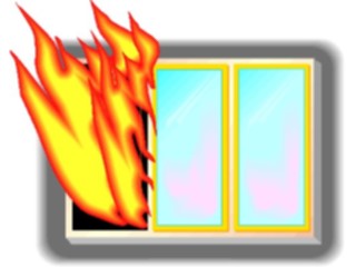 Sticker Custom Preview Image #105573 Police Fire Burning Window1