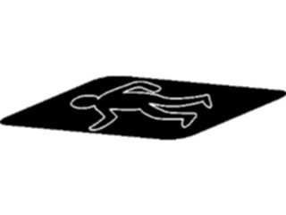 Sticker Custom Preview Image #105577 Police Fire Chalk Outline1