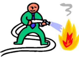Sticker Custom Preview Image #105612 Police Fire Extinguishing Fire1