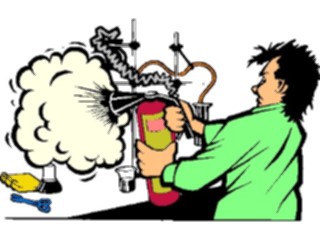 Sticker Custom Preview Image #105613 Police Fire Extinguishing Fire2