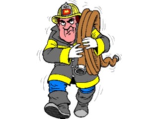 Sticker Custom Preview Image #105718 Police Fire Fire Fighterwith Hose4