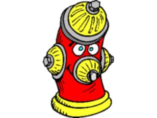Sticker Custom Preview Image #105746 Police Fire Fire Hydrant Cartoon