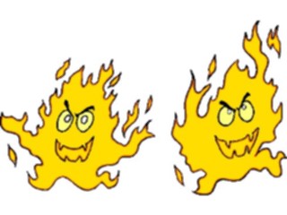 Sticker Custom Preview Image #105777 Police Fire Flames Cartoon